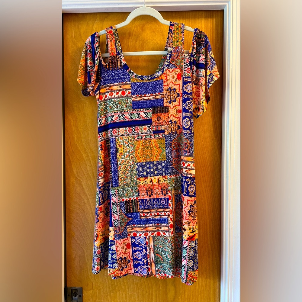 Cold shoulder dress